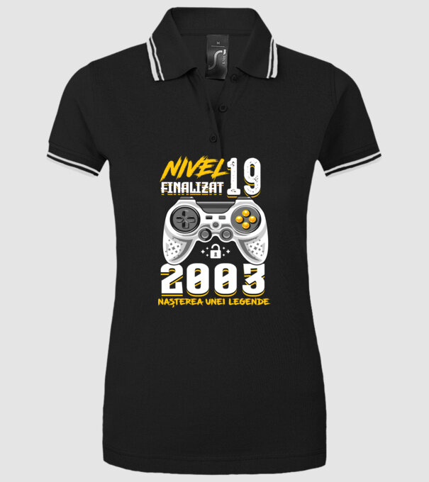 Nivel 19 finalizat. 2003 nașterea unei legende model negru pe tricou