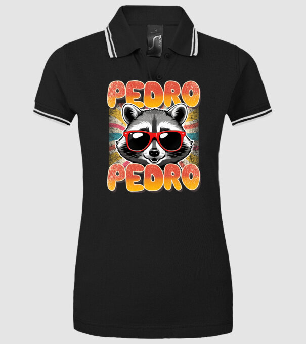 Pedro Pedro groovy retro model negru pe tricou