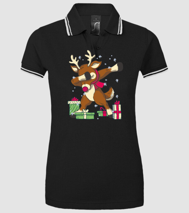 Rudolph DAB model negru pe tricou