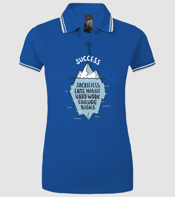 Succesul este doar vârful icebergului model albastru regal pe tricou