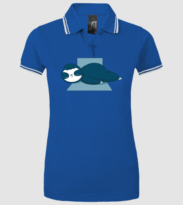 Leneș dormind model albastru regal pe tricou