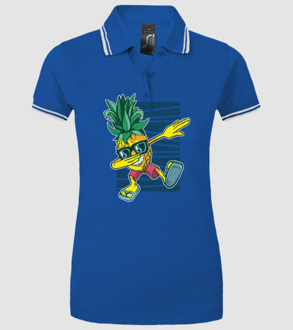 Ananas DAB dans model albastru regal pe tricou