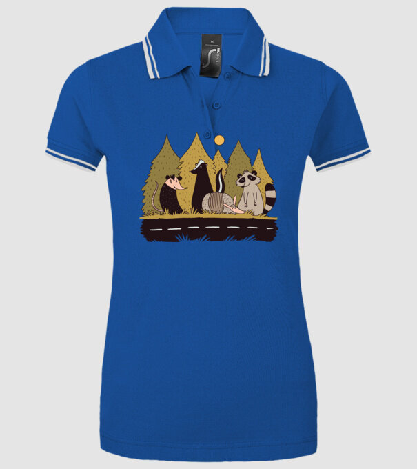 Animals Crossing model albastru regal pe tricou