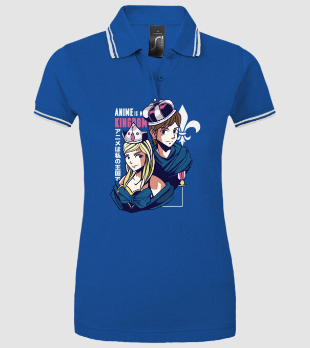 Anime este Regatul meu model albastru regal pe tricou