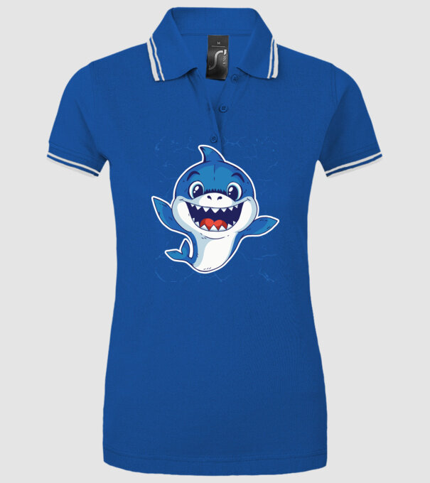Baby Shark tricou drăguț cu rechin model albastru regal pe tricou