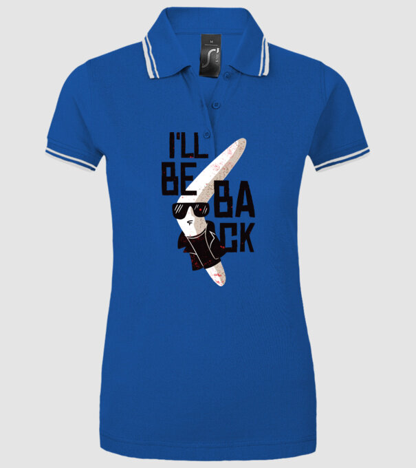'Boomerang - Mă voi întoarce - I''ll be back' model albastru regal pe tricou