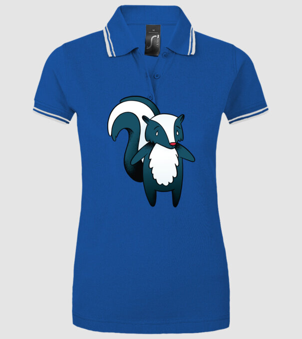 Bursuc puturos model albastru regal pe tricou