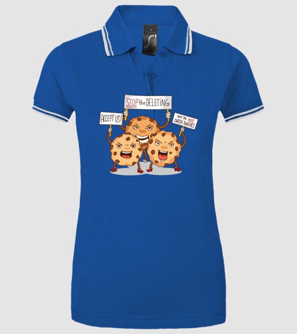 Protest Cookie model albastru regal pe tricou