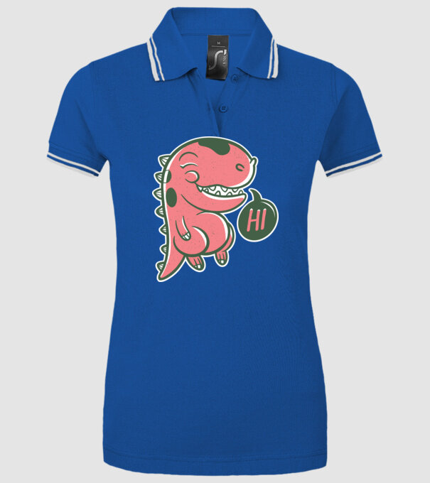 Dinozaur drăguț model albastru regal pe tricou