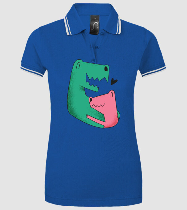 Dinozaur Tată Fiu model albastru regal pe tricou