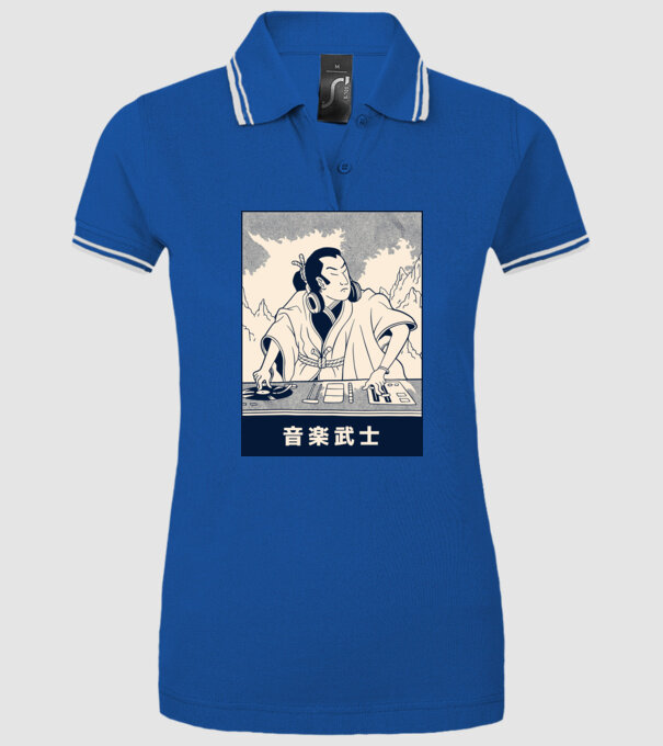 DJ Samurai model albastru regal pe tricou