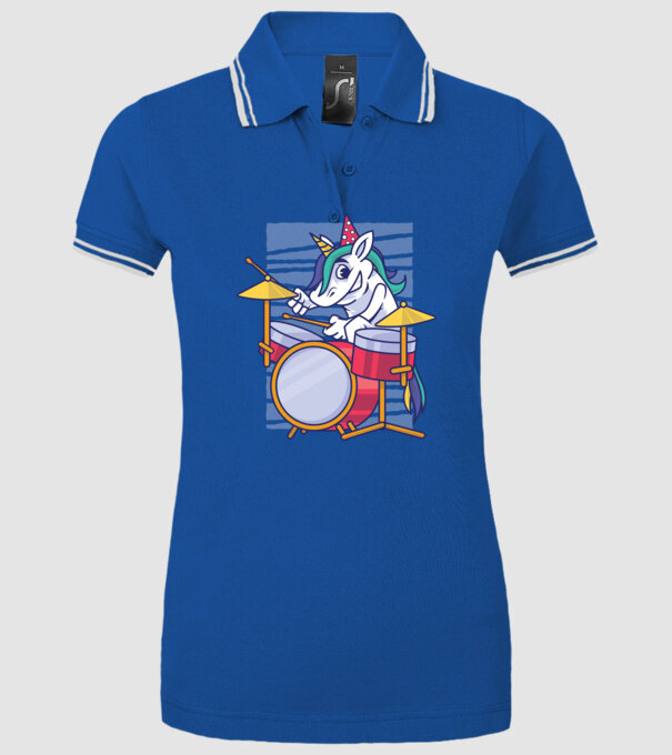 Unicorn Baterist Zi de naștere model albastru regal pe tricou