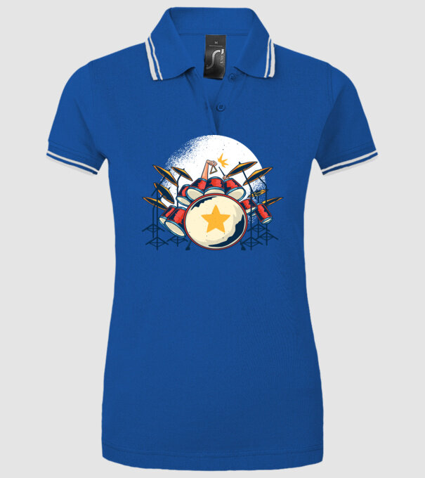 Kit de tobe model albastru regal pe tricou