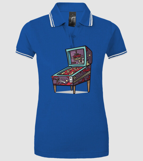 Flipper model albastru regal pe tricou