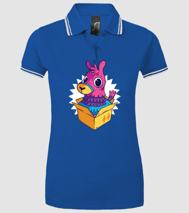 Fortnite Llama model albastru regal pe tricou
