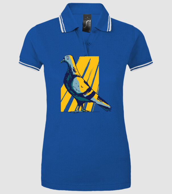 Porumbel model albastru regal pe tricou