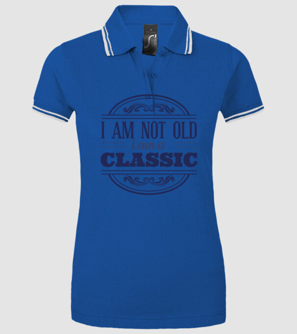 'I''m not old, I am a Classic' model albastru regal pe tricou