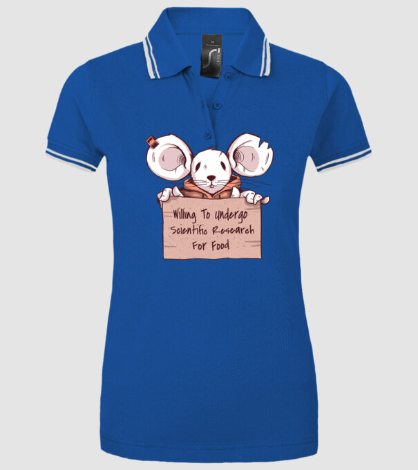 Șoarece Cerșetor model albastru regal pe tricou