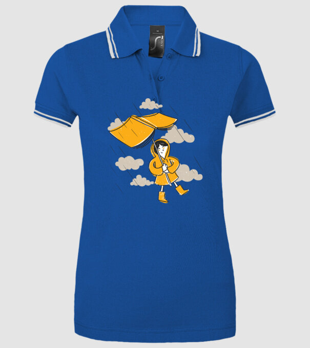 Umbrelă Carte model albastru regal pe tricou