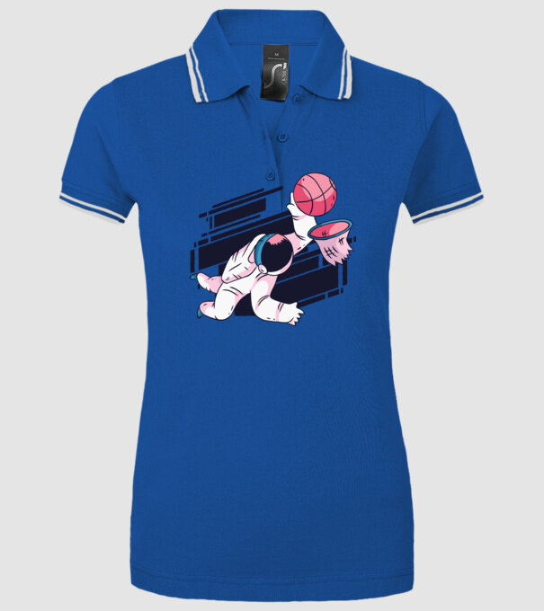 Astronaut Baschetbalist model albastru regal pe tricou