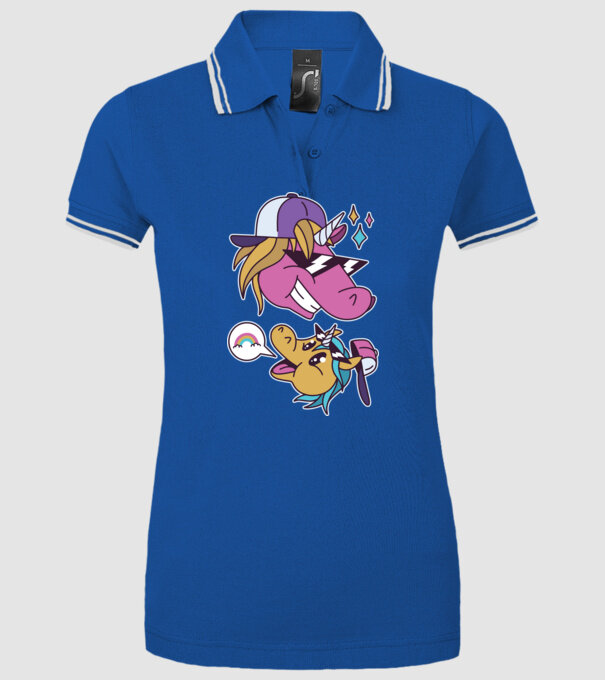Unicorni cool model albastru regal pe tricou