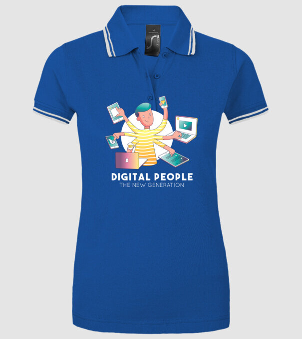 Oamenii multitasking sunt generația viitoare model albastru regal pe tricou