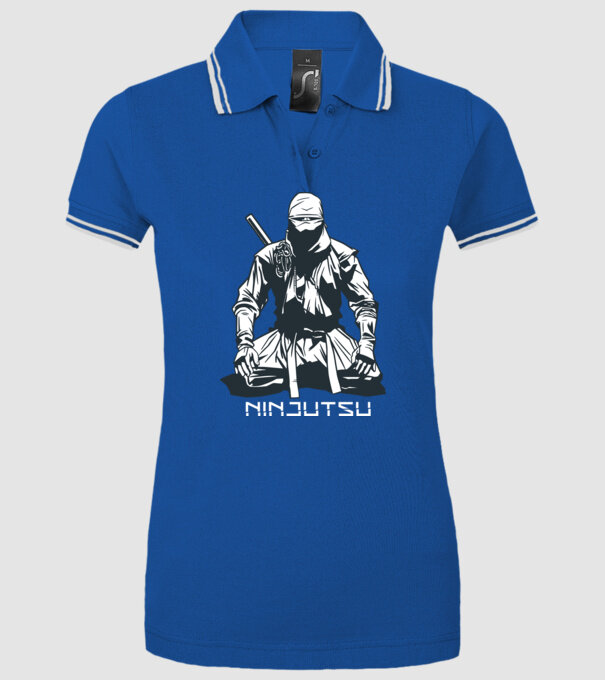 Ninja model albastru regal pe tricou