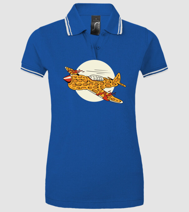 Prăjitură zburătoare model albastru regal pe tricou
