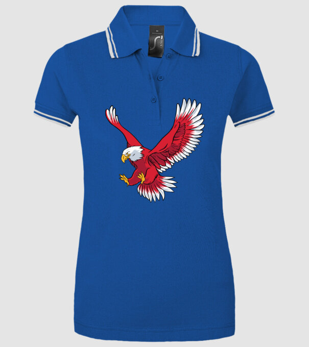 Vultur model albastru regal pe tricou