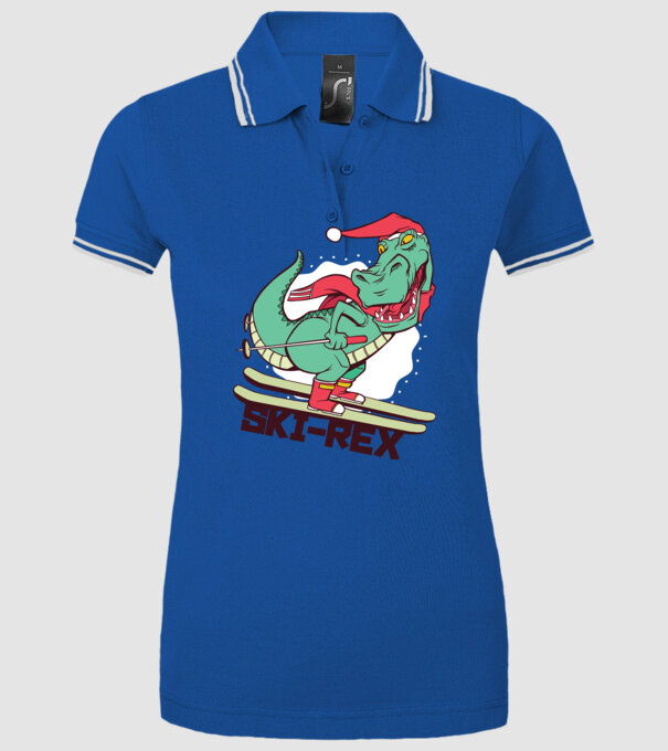 Ski Rex model albastru regal pe tricou