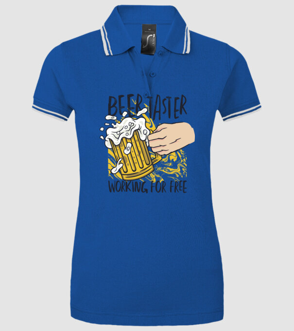 Degustare de bere model albastru regal pe tricou