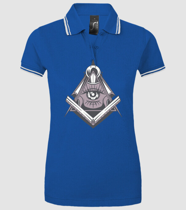 Masoni Illuminati model albastru regal pe tricou