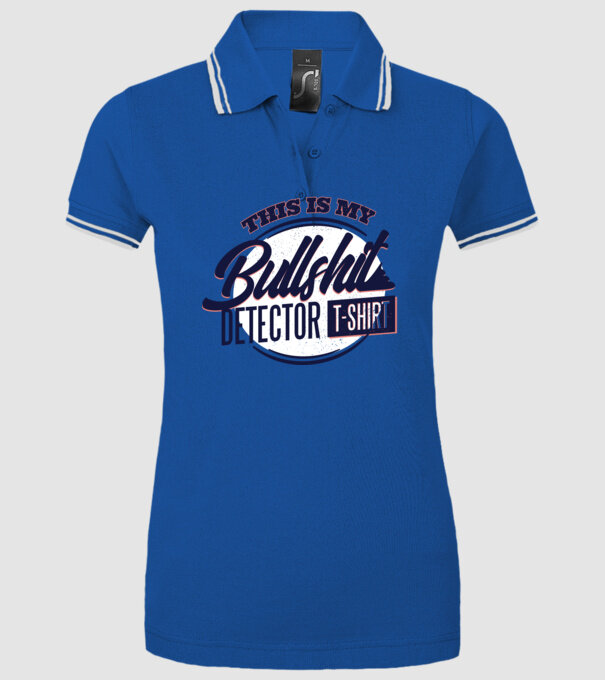 This is my Bullshit Detector T-shirt - tricoul detector de prostii model albastru regal pe tricou