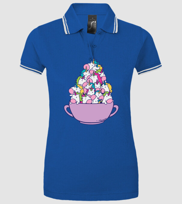 Bol Unicorn model albastru regal pe tricou