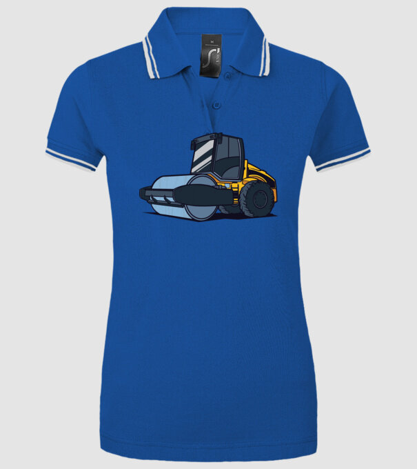 Rulou compresor model albastru regal pe tricou