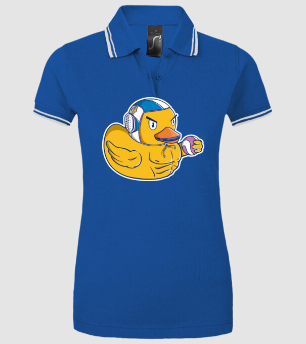 Rață polo pe apă model albastru regal pe tricou