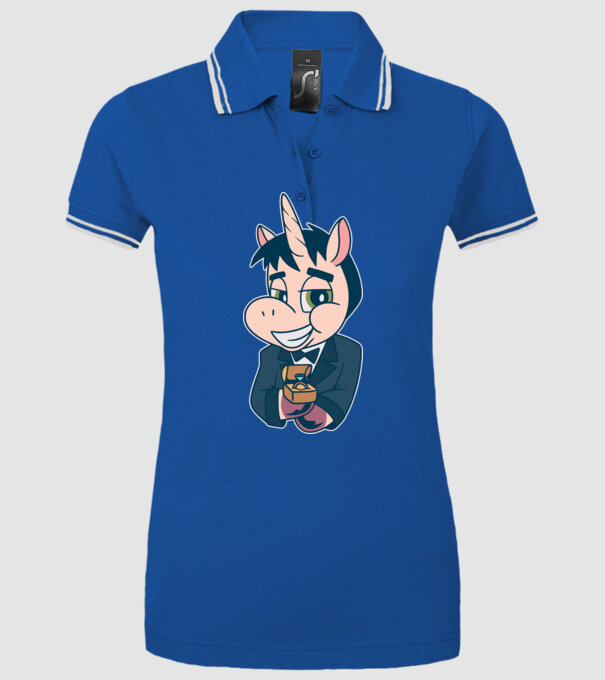 Mire unicorn model albastru regal pe tricou