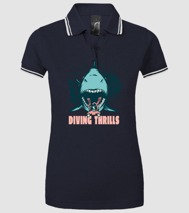 Scufundarea este periculoasă model albastru închis pe tricou