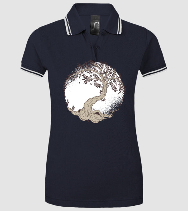 Copacul vieții model albastru închis pe tricou