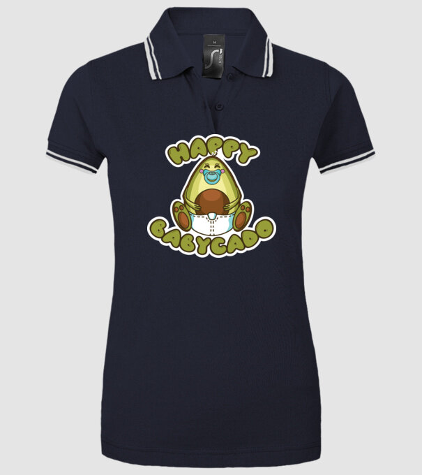 Avocado bebe model albastru închis pe tricou