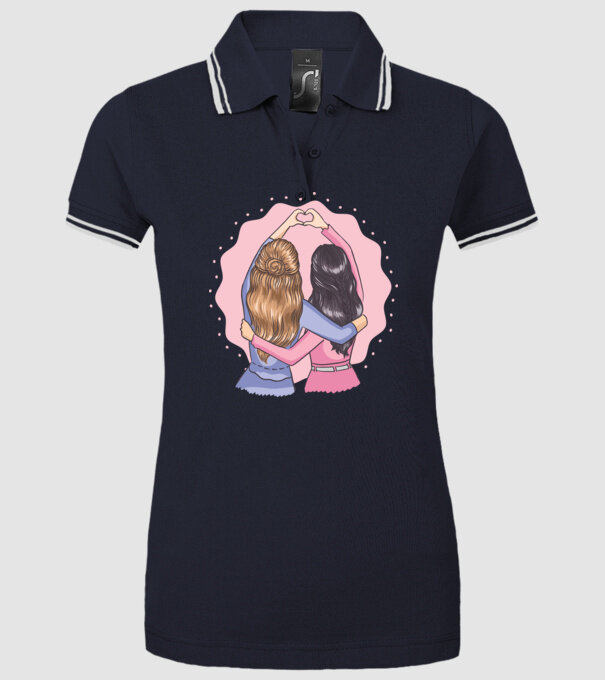 Best Friends Forever - Cele mai bune prietene model albastru închis pe tricou