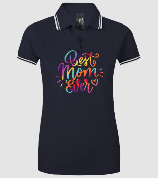 Best Mom Ever - Cea mai bună mamă model albastru închis pe tricou