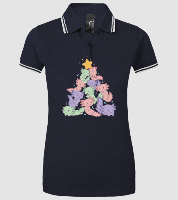 Pom de Crăciun cu monstru drăguț model albastru închis pe tricou