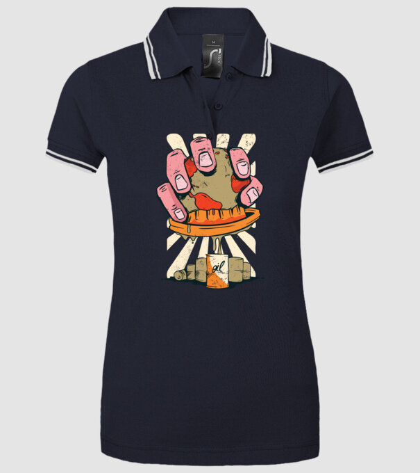 Epuizarea Pământului model albastru închis pe tricou