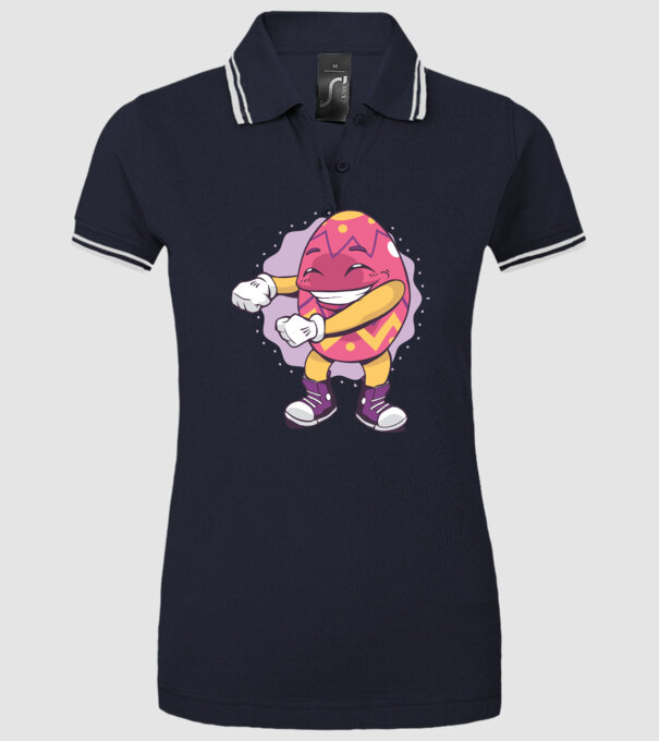 Ouă de Paște DAB model albastru închis pe tricou
