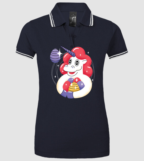 Unicorn de Paște model albastru închis pe tricou