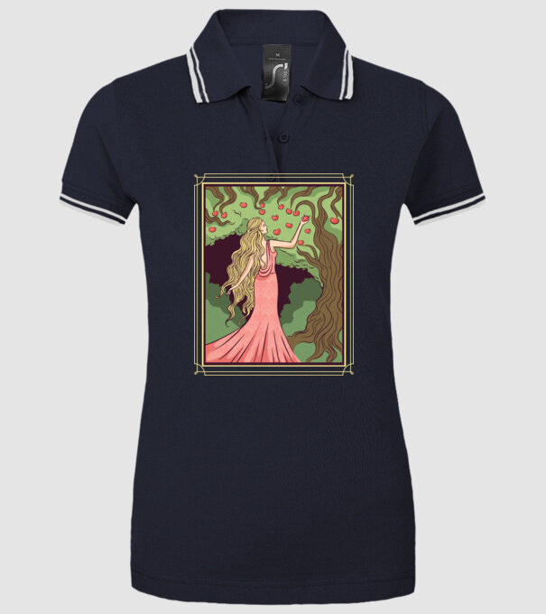 Zeița Idunna model albastru închis pe tricou