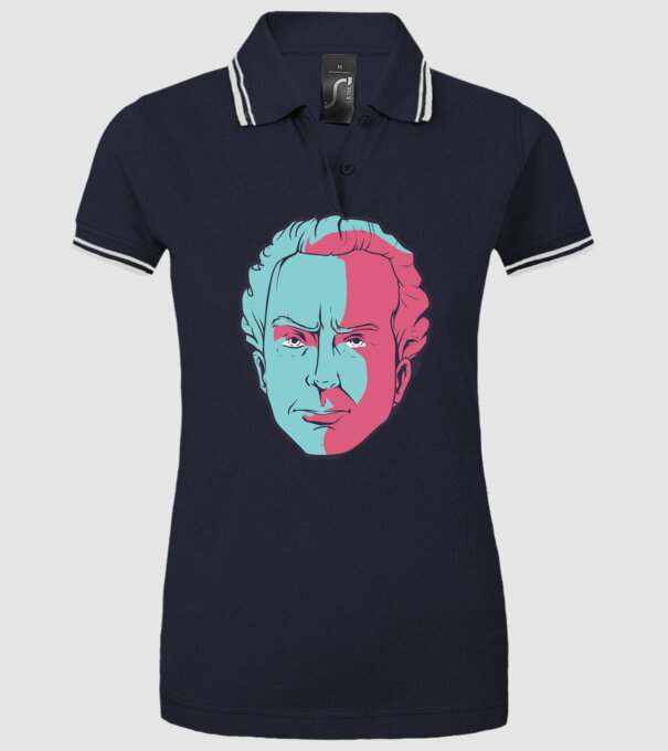 Immanuel Kant model albastru închis pe tricou