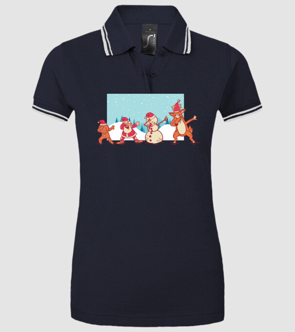 Crăciun DAB model albastru închis pe tricou