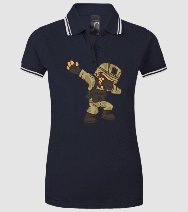 Soldat DAB model albastru închis pe tricou